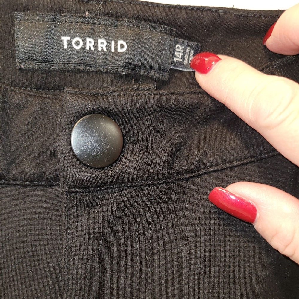Torrid black denim jeans. Size 14R